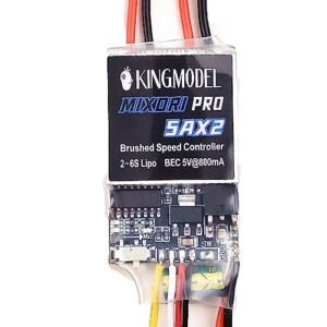 KINGMODEL Dual Way Bidirectional Brushed 5Ax2 PRO ESC 2S 6S LiPo Speed Controller for FT009 RC Boat Parts 130 180 380 390 High Current Brush Motor