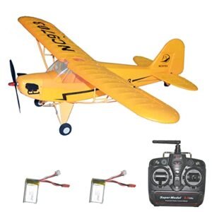 PLRB TOYS RC Hobby Plane Xtreme RC Hobby Ready to Fly with Brushless Motor 5 Channels J3 Aircraft 6 Axis Stabilizer System 680mm Wingspan