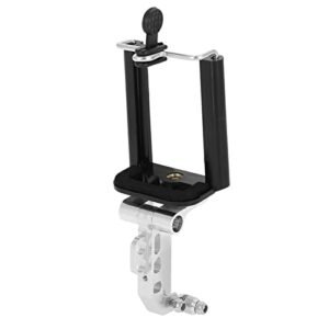 Qiilu FS 56 RC Parts Phone Mount ABS Aluminium Alloy Adjustable Holder for Flysky Transmitters