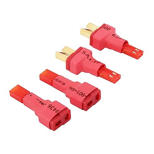 rflaueo 4pcs JST to T Plug Style Male Female RC Connector Adapter for Infinity RC E81 4