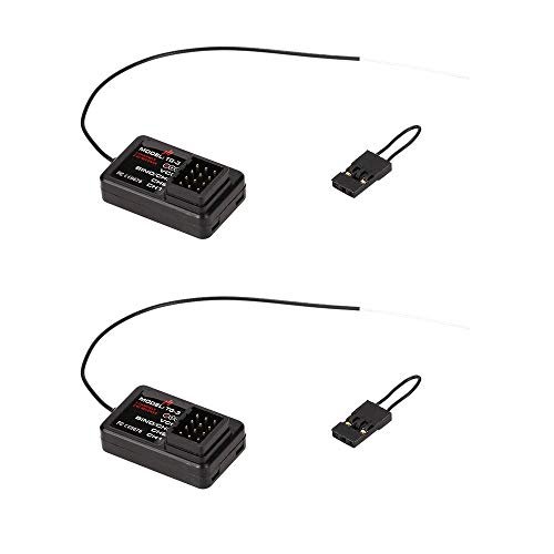 ERYUE 2pcs TG 3 2.4G 3CH RC Receiver for Oil Skimmer RC Boat Compatible with TG3 AX5S Transmitter