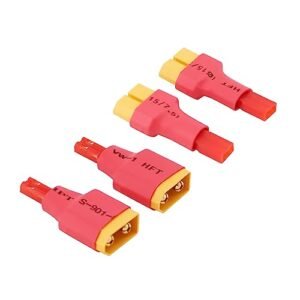 rflaueo 4pcs JST to XT60 Male Female RC Connector Adapter for RC Xtreme Movie Enthusiasts E85 4