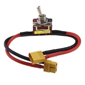 Micro Traders 15A Large Current Electric Power Switch with XT60 Connector for RC Models Drones Cars and ESC Batteries