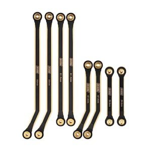 INJORA High Clearance Brass Black Coated RC Trophy Truck Chassis Link Kit for SCX24 90081 1 24 RC Crawler Upgrade Part 36g
