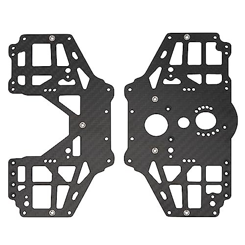 DKKY Batman vs Superman RC Car Carbon Fiber Chassis Side Plate Upgrade for LOSI 1/8 LMT Solid AXLE 4WD