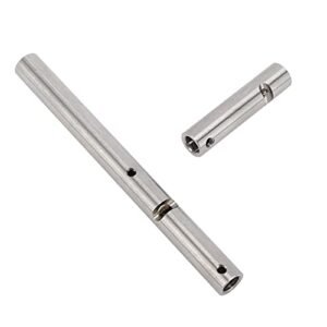 Axial AR60 Beef Tubes RR10 Silver Rear Axles Bushing With Sleeve Compatible With Wraith RR10 90048 90053 1 10 RC Car