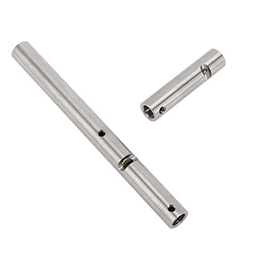 Axial AR60 Beef Tubes RR10 Silver Rear Axles Bushing With Sleeve Compatible With Wraith RR10 90048 90053 1 10 RC Car