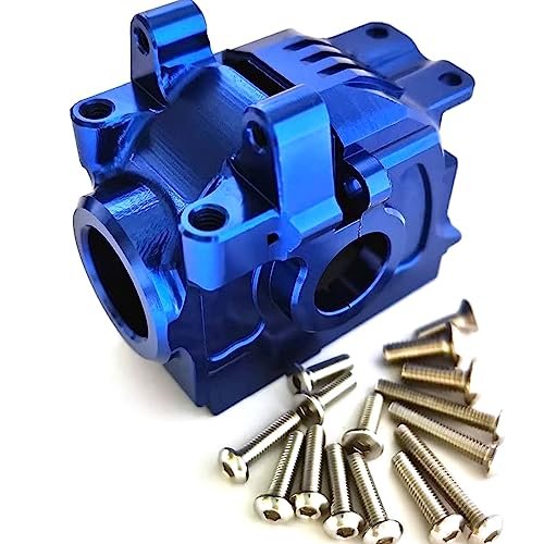 Aluminum Rear Differential Gear Case for 1/10 Traxxas Rustler Hoss Slash Stampede 4x4 VXL XO 1 Ford Fiesta RC Body 1/10 Upgrades Parts 6880 Blue