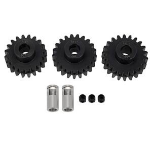 DKKY RC Car Chrome Steel Pinion Gear M1 5 1 5MOD 8 0 Motor Gear with M5 Set Screws Upgrade Parts 20 22T for Magnus Effect RC Plane Enthusiasts