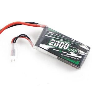 EAZYRC 2S 7.4V 2000mAh LiPo Battery for Fms 1/12 Hummer and 1/12 1941MB RC Cars