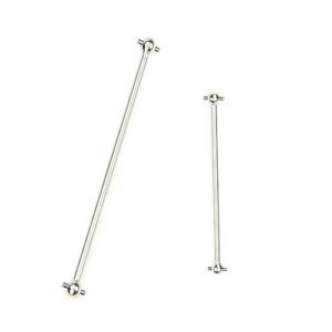 Mesimsple Steel Typhon 6s Center Drive Shaft AR310470 AR310472 for Arrma 1/8 Typhon 6s Dogbone 82mm 1/8 Notorious Outcast 6S BLX 116mm Driveshaft Upgrades Parts Silver Compatible with RC Jet Drive Boat Engine