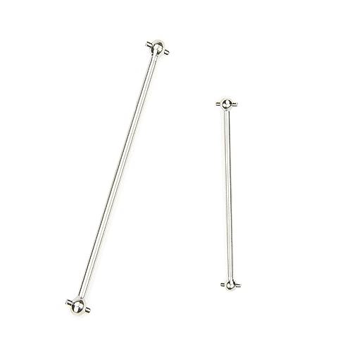 Mesimsple Steel Typhon 6s Center Drive Shaft AR310470 AR310472 for Arrma 1/8 Typhon 6s Dogbone 82mm 1/8 Notorious Outcast 6S BLX 116mm Driveshaft Upgrades Parts Silver Compatible with RC Jet Drive Boat Engine