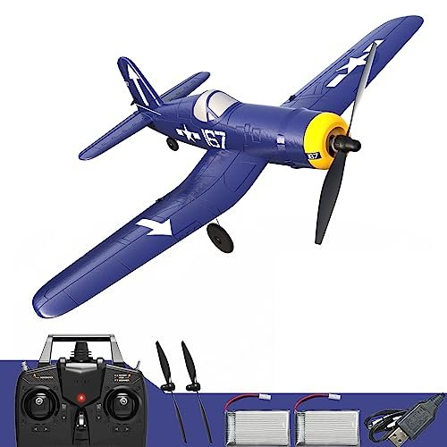 Fancemot RC Airplanes Dude Perfect 4CH Remote Control Plane with Xpilot Stabilizer Easy to Control for Beginners and Adults
