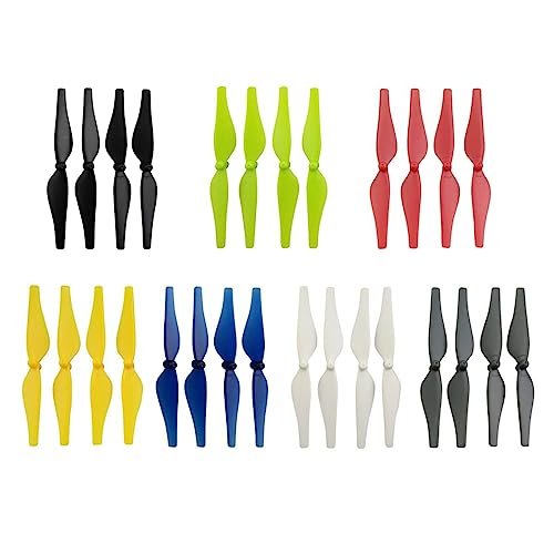 MOONZON 28PCS 7 Color Propeller Blades for DJI Tello RC Penguin Quadcopter Drone Spare Parts