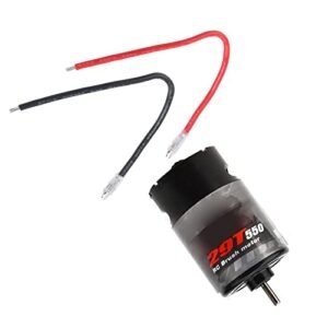 POCREATION Brushed Motor 12T 21T 29T 35T 550 High Accuracy Ball Bearing RC Brushed Motor for 4 RC Car Models