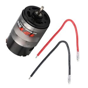 POCREATION 3.8 RC Street Tires Compatible Brushed Motor 12T 21T 29T 35T 550 High Accuracy Ball Bearing Multi Pole Winding