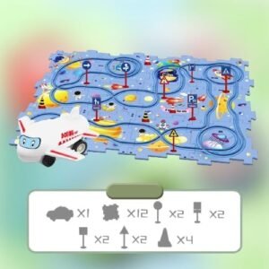 SkyHigh RC Plane Construction Kit DIY Electric Model Aircraft for Kids STEM Learning Toy 25PCS Space Theme