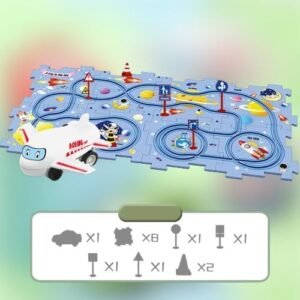 RC Anderson Construction DIY Electric Trolley Set 15PCS Space Themed Childrens Educational Toy