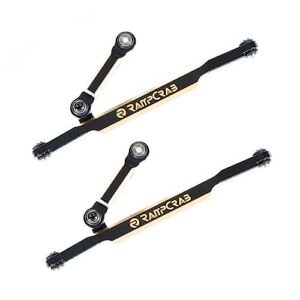 RampCrab RC Steering Links Brass High Tightening Rod Tie Link for 1/24 RC Crawler SCX24 AX24 Bronco Deadbolt JLU B 17 Gladiator C10 Upgrade Parts Black Coating Perfect for Black Ops 2 RC Car Enthusiasts
