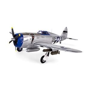 E flite Seagull Airplanes RC P 47 Razorback 1.2m BNF Basic Transmitter Battery and Charger Not Included EFL08450 Airplanes B&F Electric