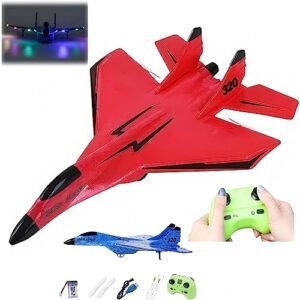 Jaiafupm Air Earl RC Jet 2.4Ghz Su 35 Remote Control Fighter Plane with Lights and Drop Resistant Foam Design for Flight Enthusiasts