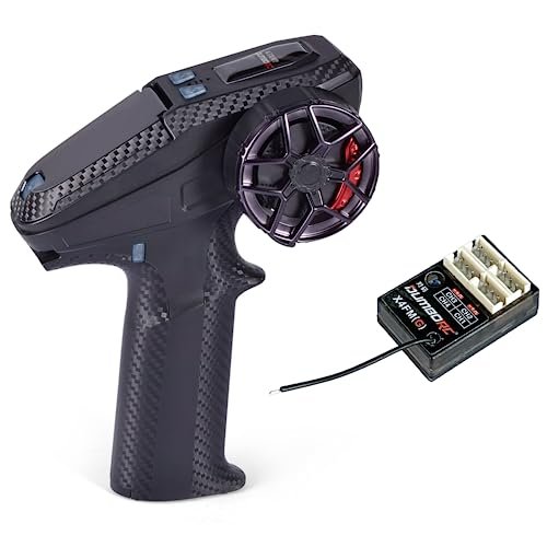 DUMBORC X6PM 350 RC Transmitter with X4FMG Mini Receiver for Small Drifting RC Cars Built in Gyro Lightweight Remote Controller