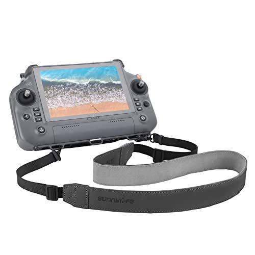Rantow RC PLUS Controller Adjustable Neck Strap Leather Sling Belt Lanyard Necklaces Compatible with DJI Inspire 3 / AGRAS T20P T25 T40 T50/ Matrice 30 30T Drone Remote Controller