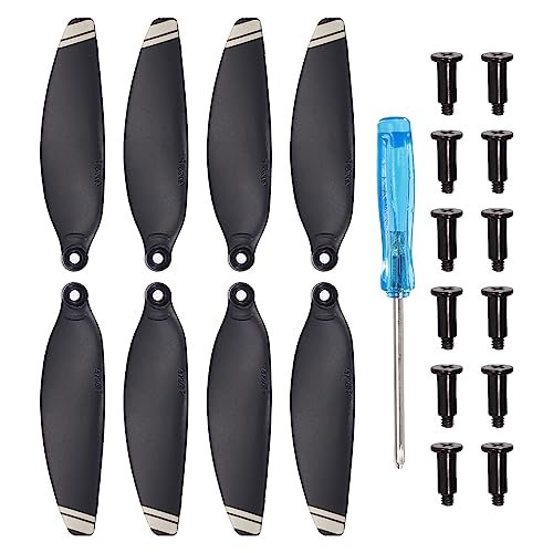 MECCANIXITY RC Nitro Monster Truck 1/8 High Performance Replacement Propellers Pack of 8 with Screwdriver and Screws