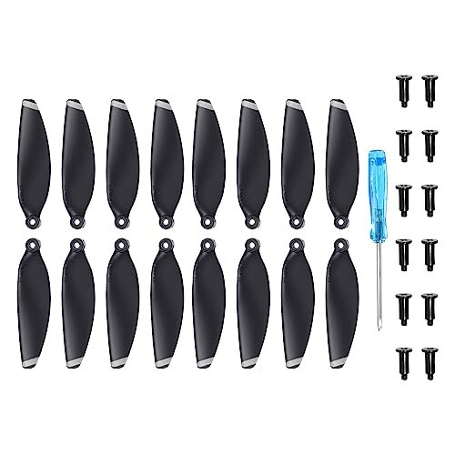 MECCANIXITY Mini 2 Drone Propellers Pack of 16 with Screwdriver and Screws Quick Release Low Noise Blades for DJI Mini 2 Drone Quadcopter