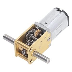 RoboDrive RC Monster Truck 12V 60RPM Mini Gear Motor Double Shaft DC Geared Speed Reduction Motor