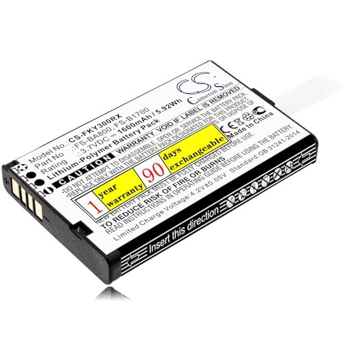 Sabuly 3.7V 1600mAh Li Polymer Replacement Battery for Flysky FS GT3C FS GT3B FS i10 FS iT4 FS GT2B FA605 FS iT4S FS B1700 FS BA800