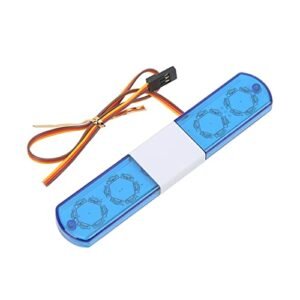 VBESTLIFE RC LED Police Light for RC Cars Dirt Oval 4 Modes Flash Lamp Simulation Alarming Light 1/8 1/10 Scale Accessory Blue