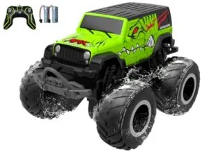 STEMTRON All Terrain Batmobile RC Car 2.4GHz 1:20 Scale Waterproof Remote Control Monster Truck for Kids Boys Green