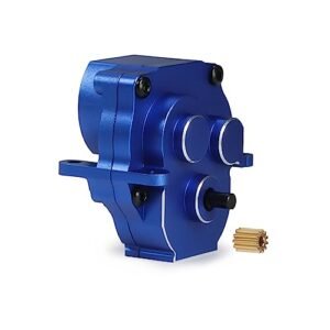 TRX4M CNC Aluminum Skid Plate Transmission with 11T Pinion Gearbox Housing Set for 1/18 RC Crawler Car Upgrade Accessories Blue Gearbox RC Plane Info