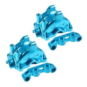 RC Asylum CNC Aluminum Metal TT 02 Front Rear Universal Gear Box Cover Upgrade Kit for 1/10 RC Car TT02 Gearbox Blue