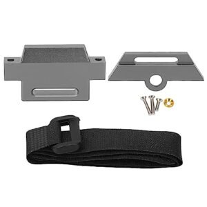 RiToEasysports Aluminum Alloy RC Car Battery Plate Mounting Tray Holder for 1 10 Slash 2WD 5822 5822A Chassis Gray