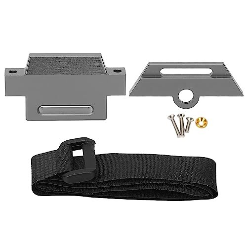 RiToEasysports Aluminum Alloy RC Car Battery Plate Mounting Tray Holder for 1 10 Slash 2WD 5822 5822A Chassis Gray