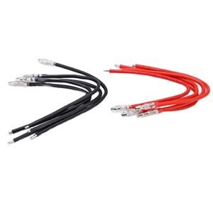 Qiilu Brushed Motor Connectors Banana Plugs 10Pcs Copper Wire for RC Shocks Not Rebounding and Motor Cable Extension