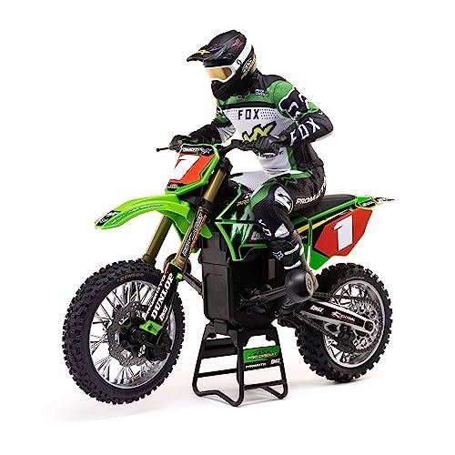 Losi RC Motorcycle Promoto MX 1 4 Scale Ready to Run Green RC Motorcycle with Battery and Charger Pro Circuit LOS06002
