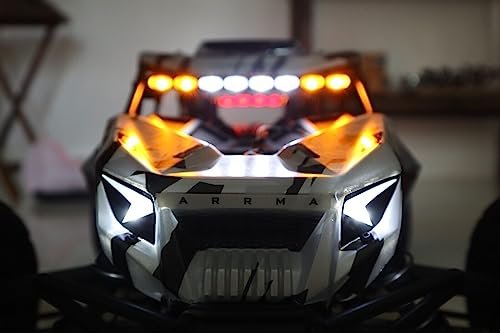 Arrma Fireteam 6s Plug Play Easy Mount Light Kit for 1/5 Scale Gas RC Truck Kit