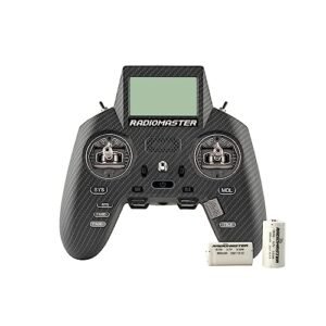 RadioMaster Zorro MAX Edition 2.4GHz 16CH RC Max Rumbler Radio Controlled Car Transmitter with AG01 Mini Hall Gimbals and Leather Grips