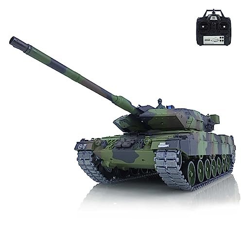 Wheelfun Heng Long 1 5 Scale RC RTR German Leopard2A6 Upgraded Metal Version Remote Control Tank with Infrared Combat and BB Shooting
