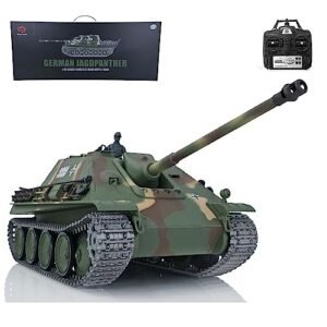 Wheelfun Heng Long 1/28 Scale RC Tracks Upgraded Jadpanther RTR RC Tank with Infrared Combat and BB Shooting
