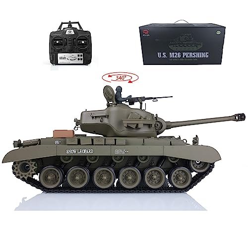 Wheelfun 2.4GHz Heng Long 1 16 Scale M26 Pershing RTR RC Tank Model with Infrared Combat and BB Shooting at RC Scale Model Store