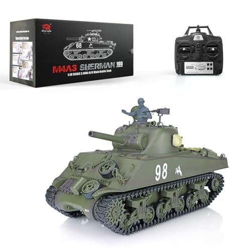 Heng Long 1 16 Scale M4A3 Sherman Large Scale RC Military Vehicles with Infrared Combat and BB Shooting
