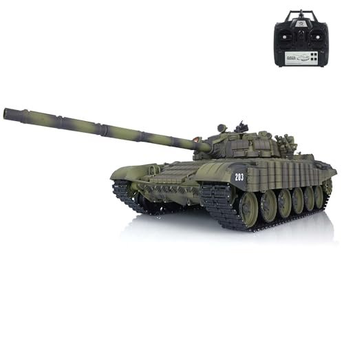 Heng Long RC Truck T72 1/16 Scale Remote Control Battle Tank with 7 0 Mainboard Infrared Combat and BB Shooting