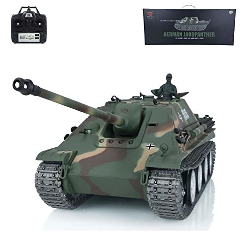 Wheelfun Heng Long 1/16 Scale 7 0 Customized Jadpanther RTR RC Tank with Fuel RC Wheels Metal Tracks and Infrared Combat