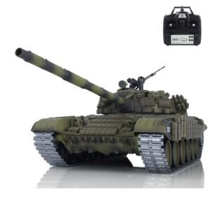 Wheelfun Heng Long 1/16 RC Tank 7.0 Upgraded Version T72 3939 with RC Lifting Body Metal Tracks and Infrared Combat