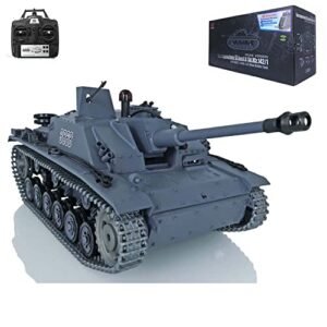 Wheelfun Heng Long 1 16 7 0 Upgraded German Stug Iii RTR RC Tank with Infrared Combat and BB Shooting Features Among Airsoft RC Helicopters That Shoot