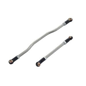 Element RC Enduro Ecto Trail Truck RTR Steering Links 2Pcs Metal Adjustable Servo Link Pull Rod for 1 10 RC Crawler Upgrades Accessories